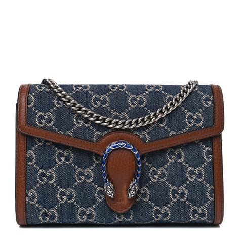 gucci blue wallet on chain|gucci small wallet price.